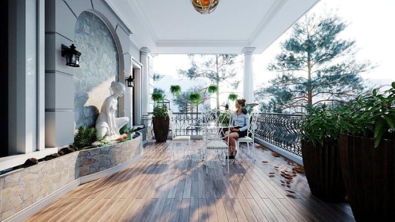Trang trí không gian thư giãn khu vực ngoài trời đẹp, sang trọng, phong thủy cho nhà phố, biệt thự. Thiết kế nội thất