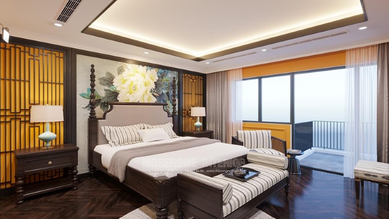 Giường ngủ gỗ tự nhiên phong cách á đông cuốn hút 15 mẫu giường ngủ gỗ hiện đại đang được yêu thích