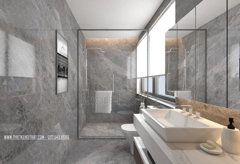 Trang trí phòng tắm hiện đại, đẹp cho biệt thự, nhà phố. Thiết kế nội thất