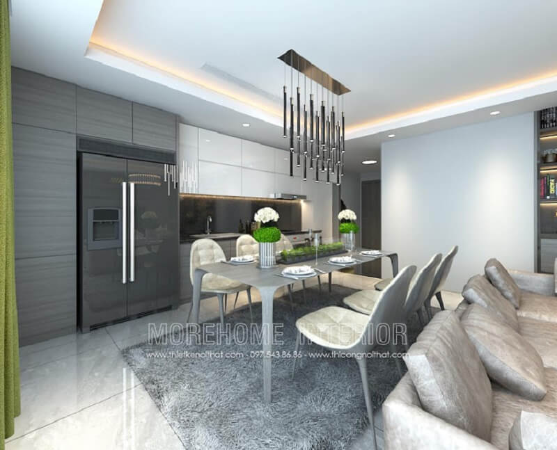 Bộ bàn ăn 6 ghế đẹp với thiết kế độc đáo được yêu thích tại MoreHome Thiết kế nội thất